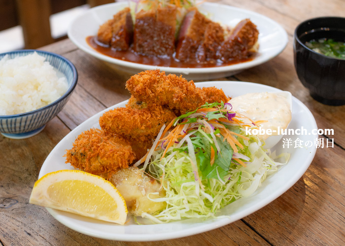 洋食の朝日カキフライ