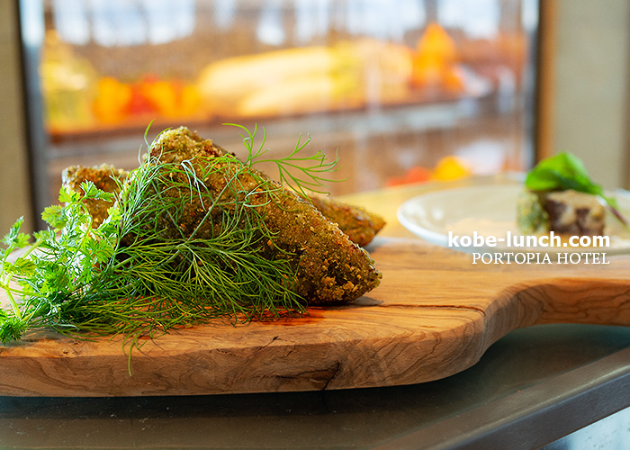 戻り鰹のパネ 和風ビネグレット