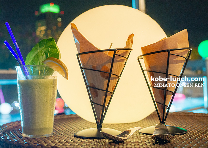 スムージーとポテト