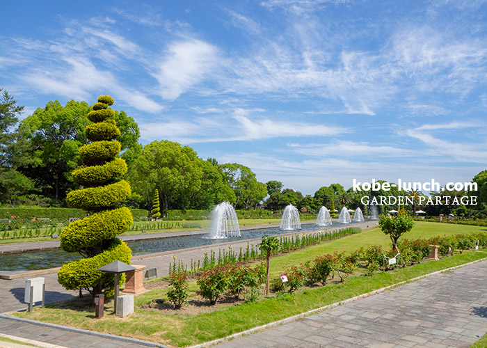 Garden Partage 須磨離宮 噴水と庭園に囲まれた絶景カフェ 神戸 神戸ランチドットコム