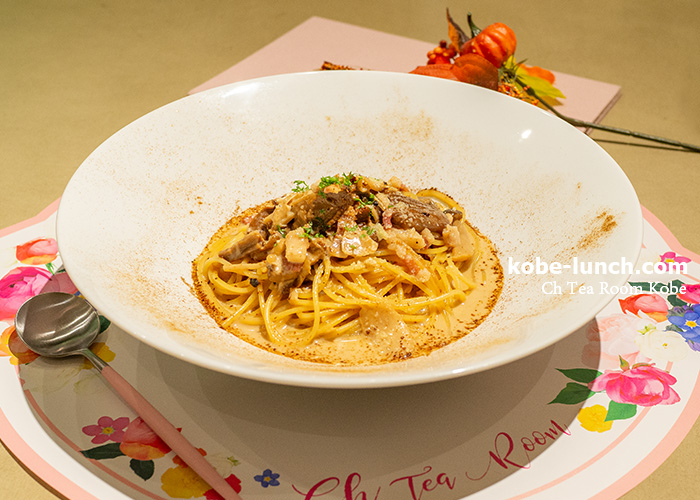 シーエイチティールームのパスタ