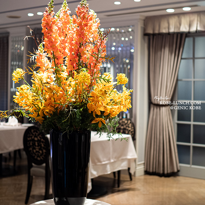 神戸北野ホテル フレンチレストランアッシュ インテリア