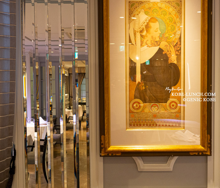 フレンチレストランアッシュのインテリア