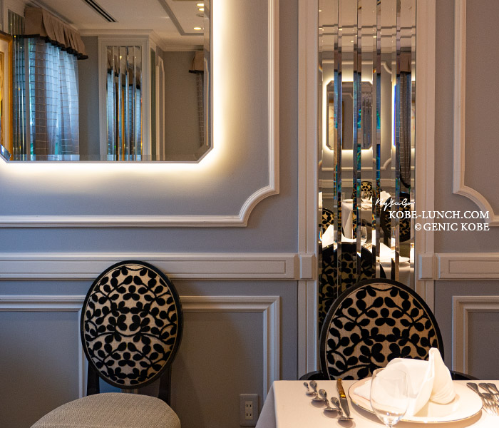 フレンチレストランアッシュのインテリア