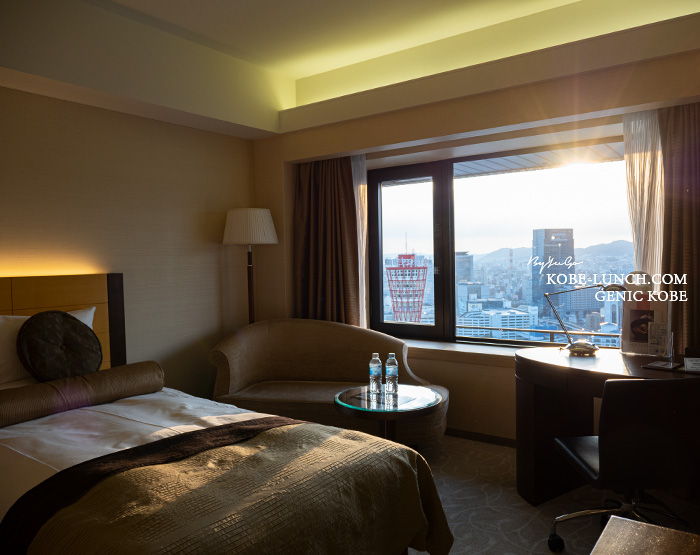 ホテルオークラ神戸の最上階フロア