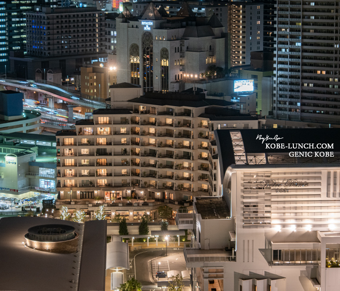 ホテルオークラ神戸に宿泊 部屋からの夜景