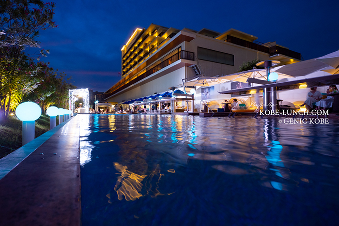 神戸みなと温泉蓮のナイトプール