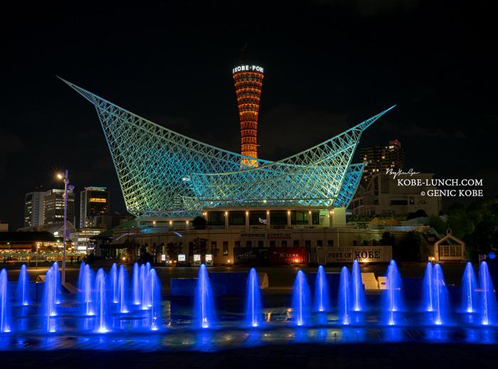 メヤメヤ神戸メリケンパークでクリスマスイルミネーション