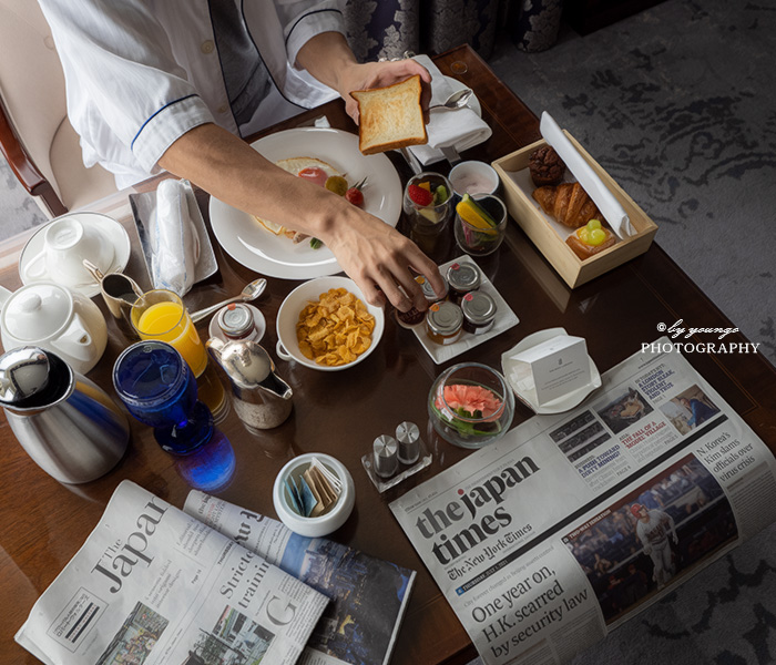 リッツカールトン大阪の朝食をルームサービス