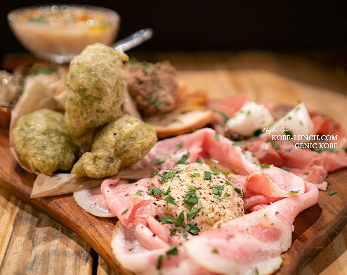 バールチッチャディナー 前菜盛り合わせ