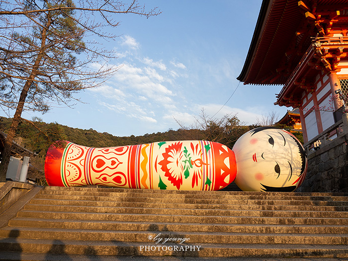 京都東山花灯路 巨大こけし