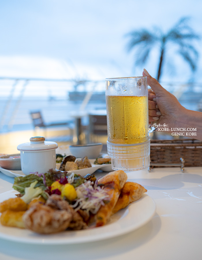 神戸メリケンパークオリエンタルホテルのビアガーデン